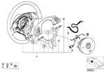 Original BMW E39 5 Airbag Modul Balon Udara Stir Kemudi M Sports - Image 3