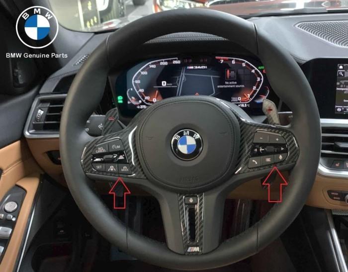 32309882894OR32309882895_A BMW G82 G83 M4 M Performance Carbon Steering Wheel Cover Stir Atas - Image 1