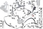 BMW E70 X5 LCI E71 X6 35i N55 Expansion hose Selang Power Steering