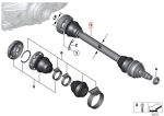 Ori BMW E39 525i 528i 530i As Roda Belakang Output Shaft 33201229374 - Image 5