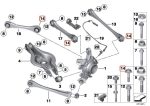 Original BMW F30 F32 F36 Securing Bolt Baut Control Arm Belakang 33306793891 - Image 4