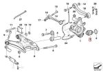 Original BMW E38 E39 E60 E63 E64 E66 Idle Arm Ball Joint Belakang - Image 6