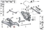 BMW E70 F15 X5 X5M Lower Control Arm Bushing Lengan Ayun Belakang KIRI - Image 4