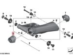 BMW Motorrad K50 K51 K52 K53 K54 Rubber Boot Swing Arm Karet Depan - Gambar 4