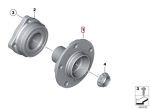 Original BMW E70 X5 F15 X5 F16 X6 Drive Flange Bearing Laher Belakang - Image 5