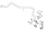 Original BMW E83 X3 Stabilizer Link Lingkit Stabil Belakang 3350341429 - Image 5