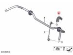 Original BMW F40 F44 F44 F46 F48 X1 F39 X2 MINI F54 F55 F56 F57 Stabilizer Bar Support Bracket Depan 33506861149 - Image 5