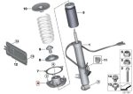Original BMW F15 X5 VDC Guide Support Shock Mount Belakang 33506867864 - Image 5