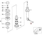 Ori BMW E39 Baut Bawah Mounting Shock Belakang Hex Bolt M14X1,5X100 - Image 4