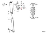 Original BMW E30 Guide Support Mounting Shock Roda Belakang - Image 4