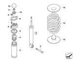 Original BMW E46 M3 CSL Shock Breaker Absorbers BELAKANG SET - Image 4