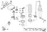 BMW E60 M5 E63 E64 M6 Guide Support Mounting Shock Roda Belakang - Image 5