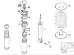 Original BMW E83 X3 Z3 Z4 Mur Baut Shock Mounting Roda Belakang - Gambar 5