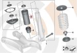 Original BMW E70 X5 E71 X6 Tube Tabung Peredam Busa Shock Belakang - Gambar 5
