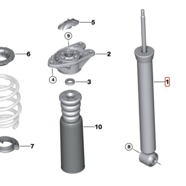 Original MINI Countryman F60 Shock Absorber Shockbreaker Belakang
