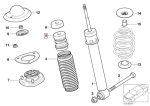 Original BMW E53 X5 Busa Shock Bump Stop Belakang Sport Suspension - Image 5