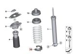 Original BMW F30 F32 F33 F36 F87 M2 Spring Pad Karet Tatakan Per Bawah - Image 4