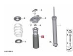 2x Original MINI Clubman F54 Countryman F60 Damper Busa Shock Tabung Stopper Suspensi Roda Belakang 33536852453 - Gambar 4