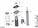 Original BMW F45 Active Tourer F48 X1 Damper Busa Shock Tabung Stopper Suspensi Roda Belakang 33536857468 - Image 3