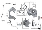 Original BMW F30 F32 Caliper Clip Klip Kaliper Rem Brake Depan - Image 5