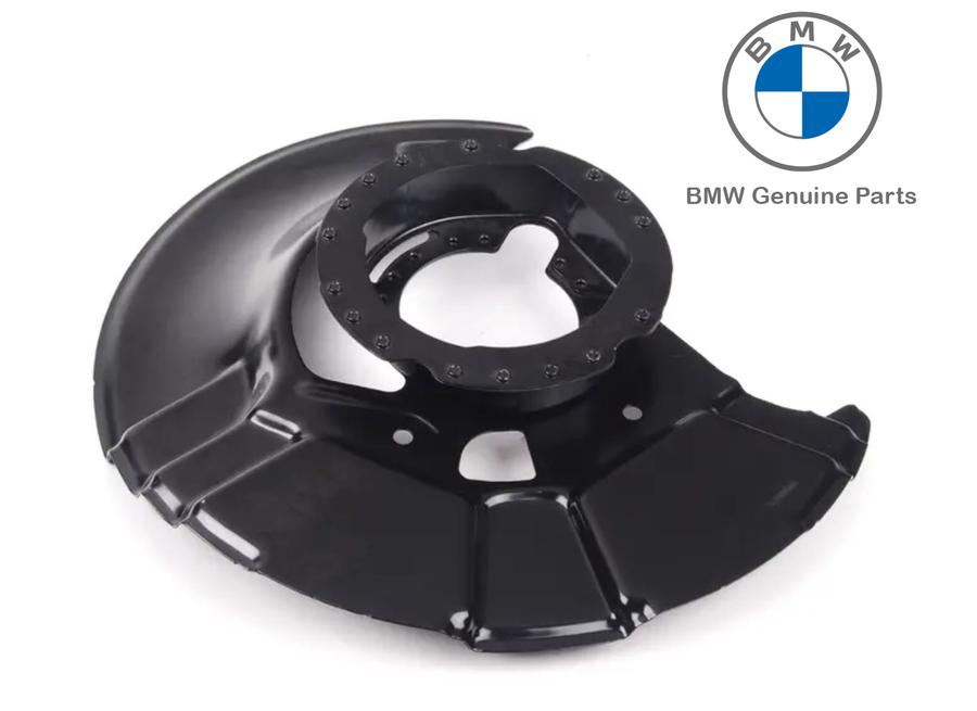 34111158985_A Original BMW E36 Brake Dust Shield Plat Rem DEPAN KIRI 34111158985 - Image 1