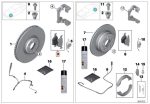 Original BMW E65 E66 730Li 735Li Brake pads Kampas Rem Depan - Image 6