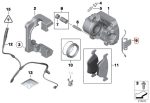 BMW F26 X4 E70 F15 X5 E71 F16 X6 Clip Klip Kaliper Kampas Rem Depan - Image 5