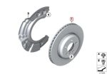 Original BMW E90 E92 330i 335i Brake Disc Piringan Rem Cakram Depan - Image 5