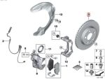 Original MINI Countryman F60 Brake Disc Piringan Rem Cakram Depan - Gambar 5