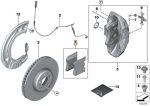 Original BMW G22 G30 G31 G11 G12 G14 G15 G16 I20 iX Kampas Rem Depan - Image 5