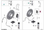 Original BMW F40 F45 F46 F48 X1 F39 X2 Brake pads Kampas Rem Belakang - Image 3