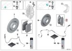 Original BMW G20 320i Brake pads Kampas Rem Belakang 34208844393 - Image 3