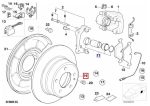 Original BMW Z3 Brake Disc Piringan Rem Cakram Belakang 34211158883 - Image 5