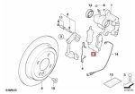 Original MINI R50 R52 R53 Brake pads Kampas Rem Belakang 34216762871 - Gambar 5