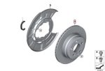 Original BMW E70 X5M E71 X6M Brake Disc Piringan Rem Cakram Belakang - Image 5