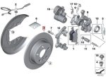 Original BMW F40 F45 F46 Brake Disc Piringan Rem Cakram Belakang - Gambar 5