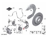 Original BMW G01 X3 G02 X4 G05 X5 Brake pads Kampas Rem Belakang 34216890353 - Image 6