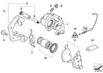 Original BMW E53 X5 Brake Pad Sensor Aus Kampas Rem Belakang - Image 6