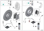 Ori BMW F10 M5 F06 F12 F13 M6 Brake Pad Sensor Aus Kampas Rem Belakang - Image 5