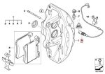 Original BMW E70 X5M E71 X6M Brake Pad Sensor Kampas Rem DEPAN KIRI - Image 5