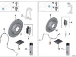Original BMW F40 F44 F48 X1 Brake Pads Wear Sensor Kampas Rem Belakang - Image 5