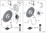 BMW G05 X5 G06 X6 G07 X7 Brake Pads Wear Sensor Kampas Rem Depan - Image 5