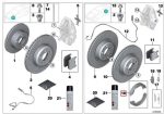 Original BMW E39 E84 X1 Brake Shoe Sepatu Rem Tangan - Gambar 5