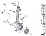 Ori BMW F25 X3 F26 X4 ABS DXC Wheel Speed Sensor Depan 34526869292 - Image 5