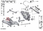 Lemforder BMW E70 F15 X5 X5M Arm Bushing Roda Belakang Bagian Belakang - Image 3