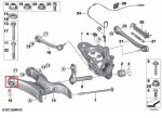 Lemforder BMW E70 F15 X5 X5M Arm Bushing Roda Belakang , Bagian Depan - Image 3