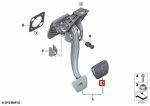 Original BMW G14 G15 F16 M5 M8 Bantalan Pedal Rem Karet Stainless - Image 4