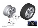 Ori BMW M Wheel Style 440 M Dekorsilver Velg Mobil 8,5JX18 F30 F32 - Image 6