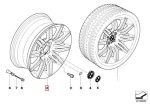 Original BMW E60 M Double Spoke Spoke Wheel Velg 19" Style 172 - Image 6