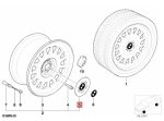 Original BMW E38 Style 6 Hub Caps Dop Velg Roda 16" 36131181897 - Image 5